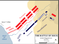Battle of Issus, Initial